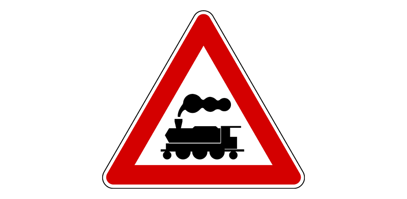 Kontrolsüz Hemzemin Geçit Trafik İşareti - Ehliyet Sınav Soruları