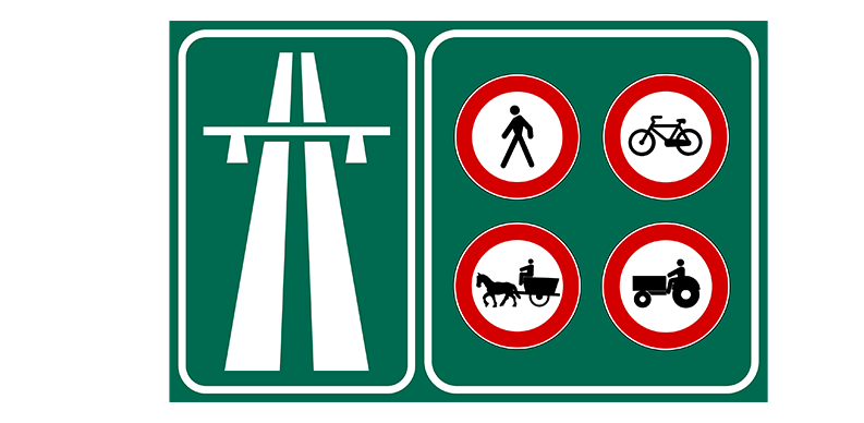 Otoyol İşaret Levhası Trafik İşareti - Ehliyet Sınav Soruları