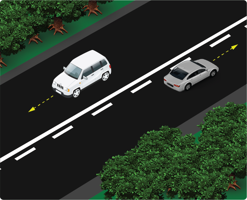 Şerit Çizgileri Trafik İşareti - Ehliyet Sınav Soruları