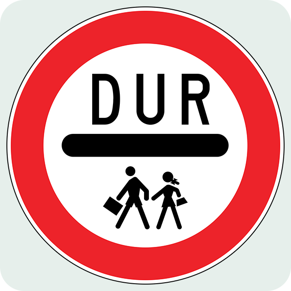 Çocuklar İçin Dur Trafik İşareti - Ehliyet Sınav Soruları