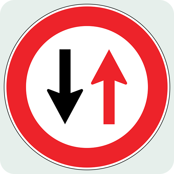 Karşıdan Gelene Yol Ver Trafik İşareti - Ehliyet Sınav Soruları