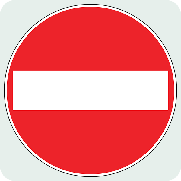 Girişi Olmayan Yol Trafik İşareti - Ehliyet Sınav Soruları