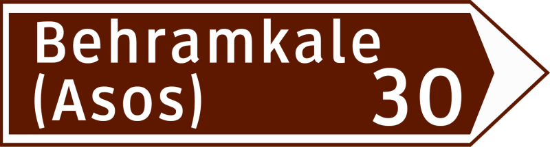 Kavşak İçi Yön Levhası Trafik İşareti - Ehliyet Sınav Soruları