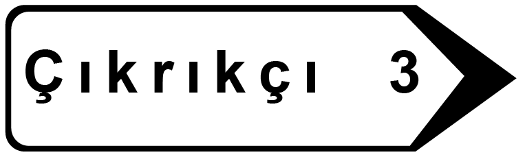 Kavşak İçi Yön Levhası Trafik İşareti - Ehliyet Sınav Soruları