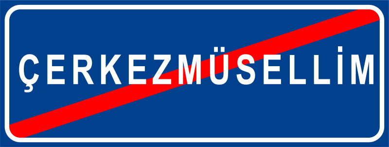 Meskun Mahal Sonu Levhası (Mahalle-Köy-Belde Merkezi) Trafik İşareti - Ehliyet Sınav Soruları