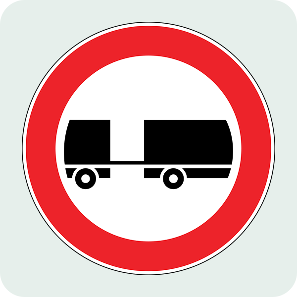 Treyler Giremez Trafik İşareti - Ehliyet Sınav Soruları