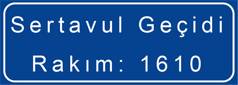 Coğrafi Bilgi Levhası Trafik İşareti - Ehliyet Sınav Soruları