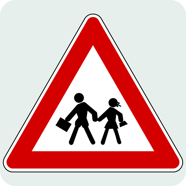 Okul Geçidi Trafik İşareti - Ehliyet Sınav Soruları