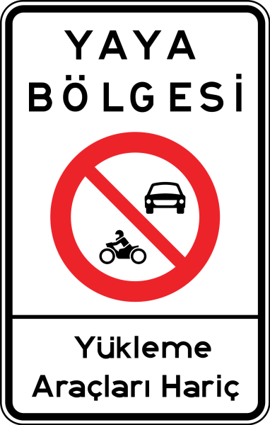 Yaya Bölgesi Trafik İşareti - Ehliyet Sınav Soruları