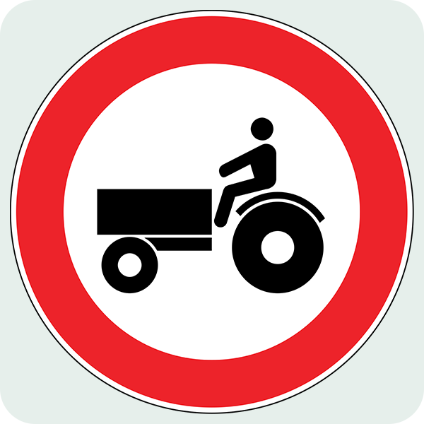 Traktör Giremez Trafik İşareti - Ehliyet Sınav Soruları