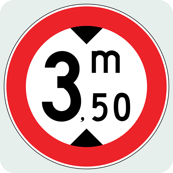 Yüksekliği ... Metreden Fazla Olan Taşıt Giremez Trafik İşareti - Ehliyet Sınav Soruları