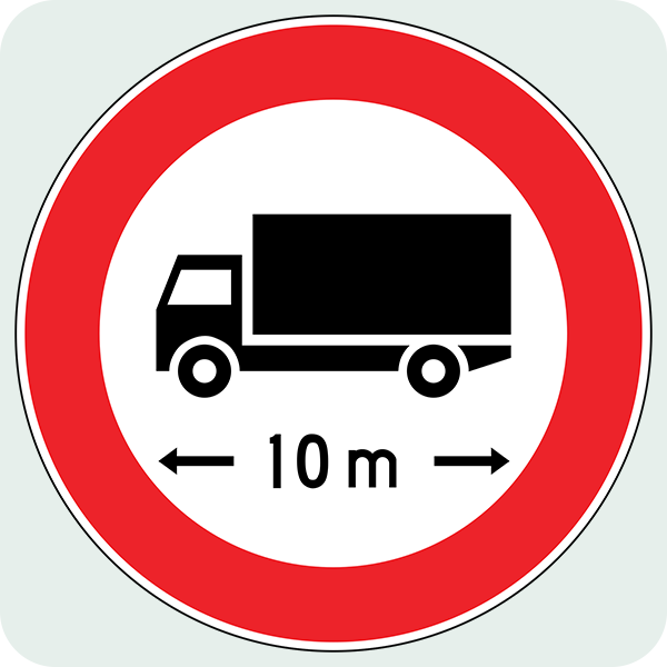 Uzunluğu ... Metreden Fazla Olan Taşıt Giremez Trafik İşareti - Ehliyet Sınav Soruları