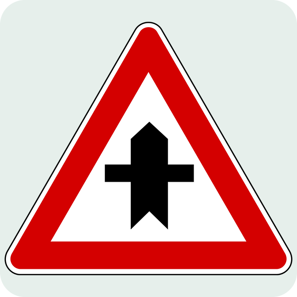 Ana Yol-Tali Yol Kavşağı Trafik İşareti - Ehliyet Sınav Soruları