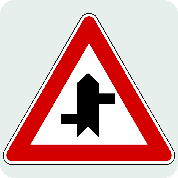 Ana Yol-Tali Yol Kavşağı Trafik İşareti - Ehliyet Sınav Soruları