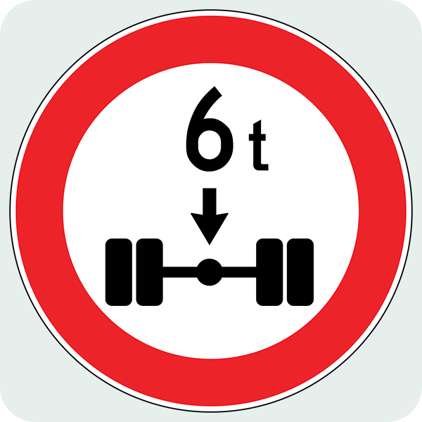 Dingil Başına ... Tondan Fazla Yük Düşen Taşıt Giremez Trafik İşareti - Ehliyet Sınav Soruları