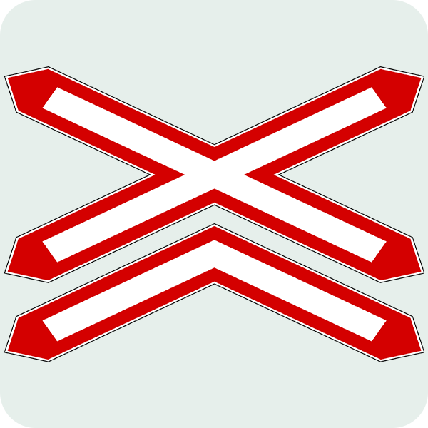 Kontrolsüz Demiryolu Geçidi-En Az İki Hat Trafik İşareti - Ehliyet Sınav Soruları