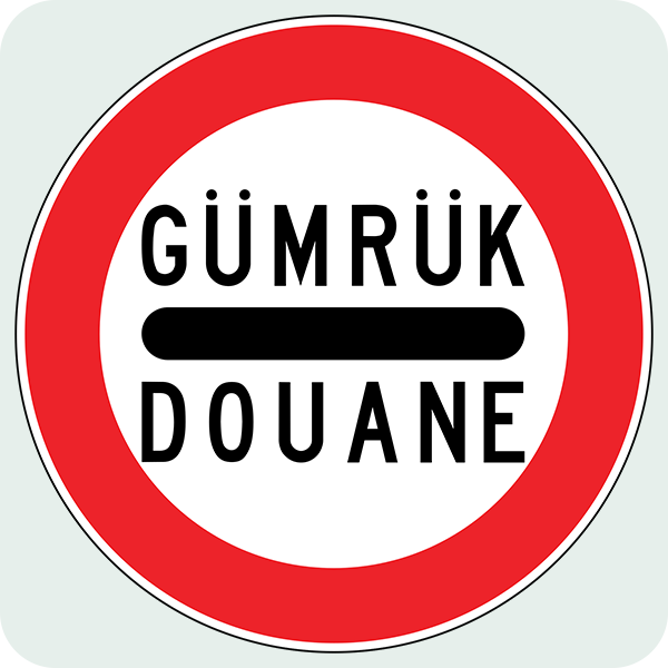 Gümrük Trafik İşareti - Ehliyet Sınav Soruları