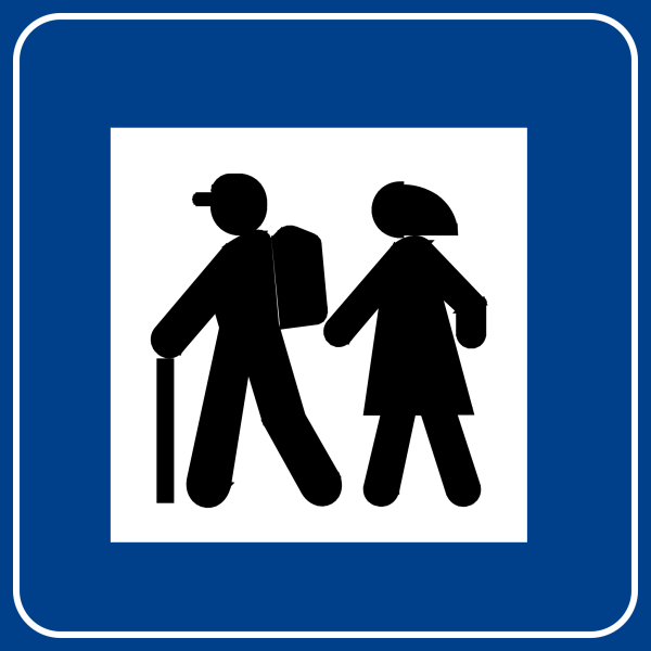 Yürüyüş Başlangıcı Trafik İşareti - Ehliyet Sınav Soruları