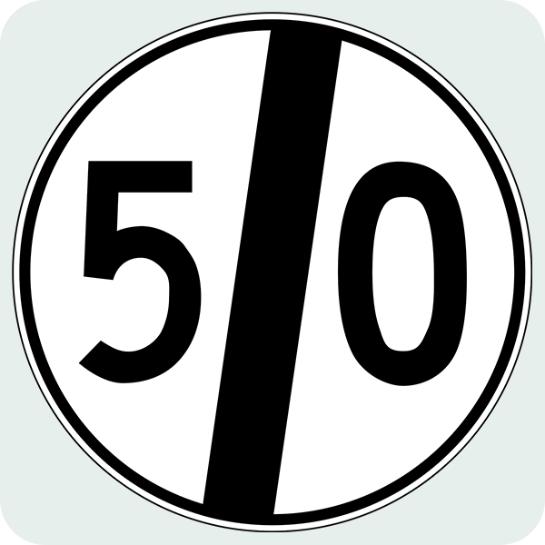 Hız Sınırlaması Sonu Trafik İşareti - Ehliyet Sınav Soruları