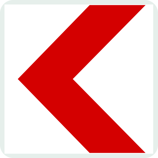 Tehlikeli Viraj Yön Levhası Trafik İşareti - Ehliyet Sınav Soruları