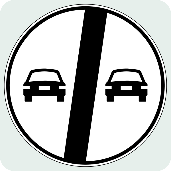 Geçme Yasağı Sonu Trafik İşareti - Ehliyet Sınav Soruları