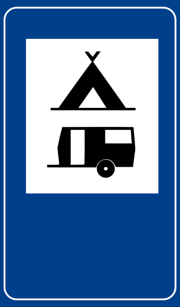 Çadırlı Ve Karavanlı Kamp Yeri Trafik İşareti - Ehliyet Sınav Soruları