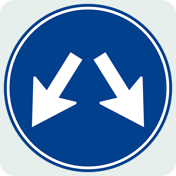 Her İki Yandan Gidiniz Trafik İşareti - Ehliyet Sınav Soruları