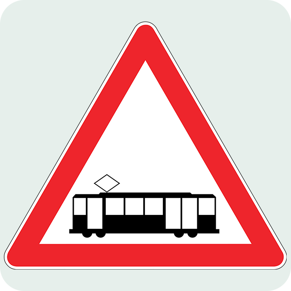 Tramvay Geçişi Trafik İşareti - Ehliyet Sınav Soruları