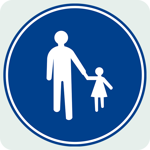 Mecburi Yaya Yolu Trafik İşareti - Ehliyet Sınav Soruları