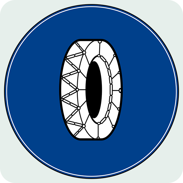 Zincir Takmak Mecburidir Trafik İşareti - Ehliyet Sınav Soruları