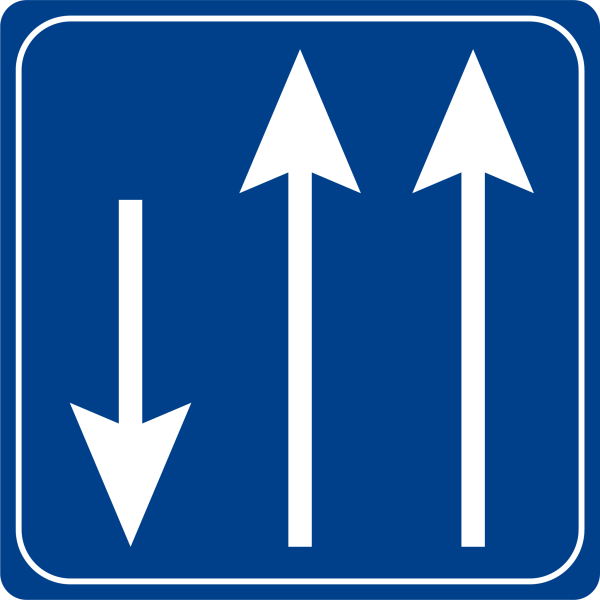 Şerit Düzenleme Levhaları Trafik İşareti - Ehliyet Sınav Soruları