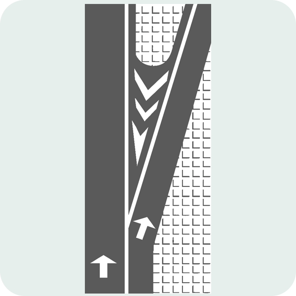 Ayrılma Trafik İşareti - Ehliyet Sınav Soruları