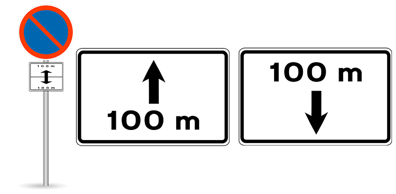 Mesafe Paneli Trafik İşareti - Ehliyet Sınav Soruları